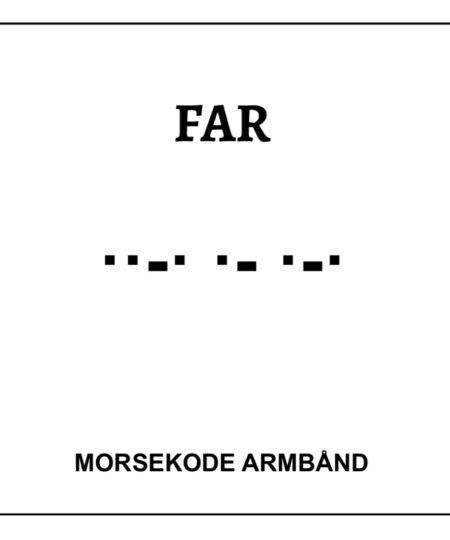 Morsekode armbånd - Far