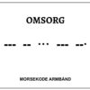 Morsekode armbånd - omsorg