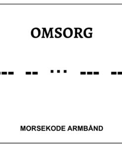 Morsekode armbånd - omsorg