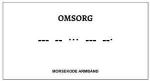 Morsekode armbånd - omsorg