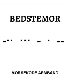 Morsekode armbånd - Bedstemor