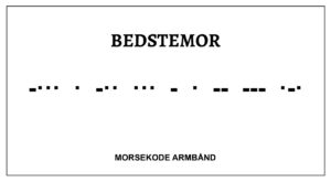 Morsekode armbånd - Bedstemor