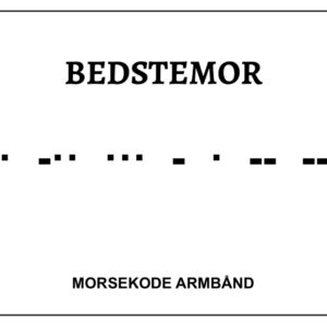 Morsekode armbånd - Bedstemor