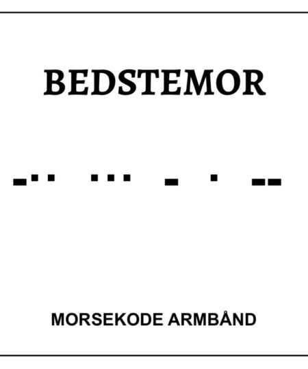 Morsekode armbånd - Bedstemor
