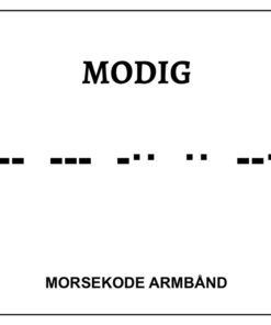 Morsekode armbånd - modig