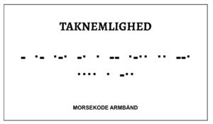 Morsekode armbånd - taknemlighed