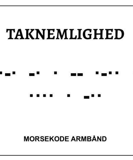 Morsekode armbånd - taknemlighed