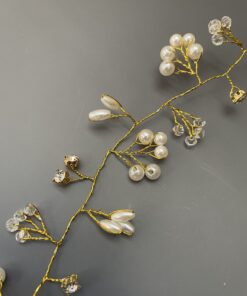 Alternative view of Hårbånd med perler og sten