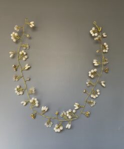 Hårbånd med perler og sten