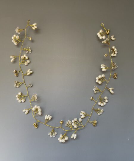 Hårbånd med perler og sten