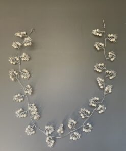 Hårbånd med perler som blade