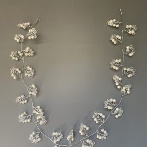 Hårbånd med perler som blade