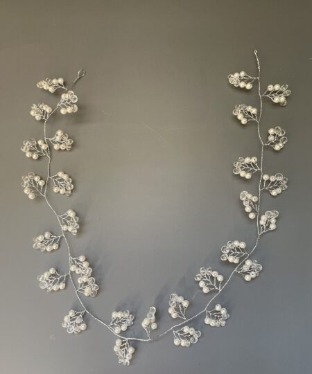 Hårbånd med perler som blade