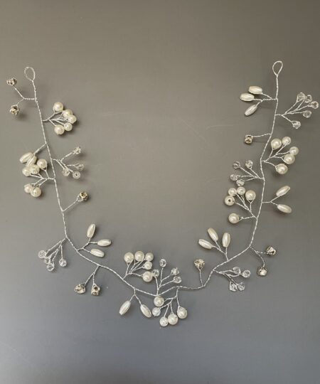 Hårbånd med perler og sten