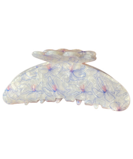 hårklemme i lækre, sommerlige farver. Denne 10,5 cm lange klemme er ikke bare et stilfuldt tilbehør, men også utrolig praktisk.