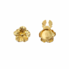 Knappeskjuler Flower Classic i guld – blomsterformet button cover