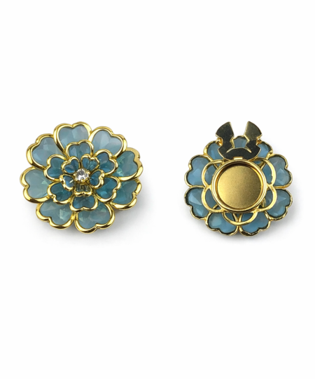 Knappeskjuler Marguerite – lagdelt margueritblomst Button Cover