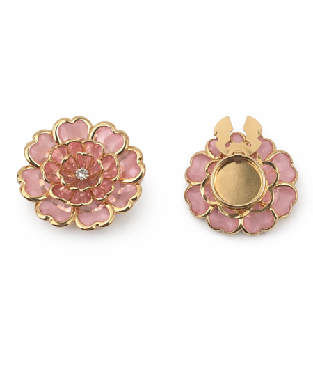 Knappeskjuler Marguerite – lagdelt margueritblomst Button Cover