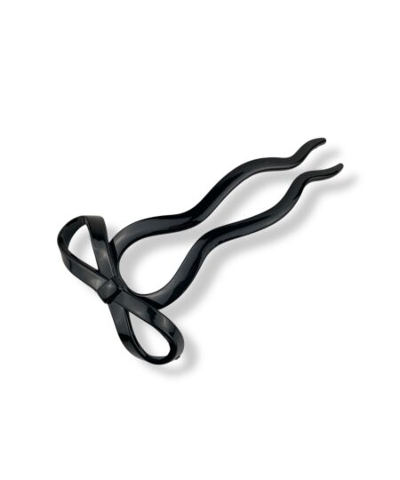 Elegant fransk hårnål med sløjfe der giver din frisure et feminint og stilfuldt udtryk. Perfekt til både hverdag og fest.